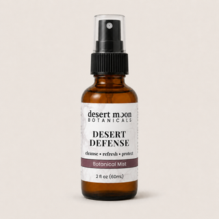 Desert Moon Botanicals Desert Defense botanical space mist with cinnamon, clove, eucalyptus, lemon, and rosemary