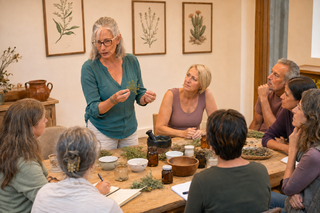 jennifer teaching an herbal medicine class