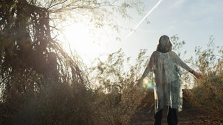 Jennifer Ribaudo exploring medicinal plants in Arizona