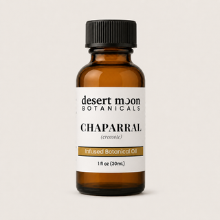 Desert Moon Botanicals Calendula Infused Botanical Oil in a 1 oz amber bottle