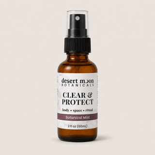 Desert Moon Botanicals Clear & Protect botanical mist with white sage, palo santo, and frankincense