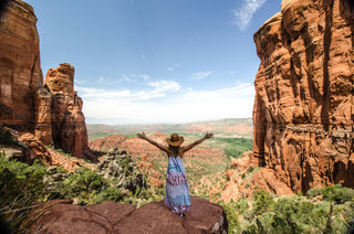overlooking the Arizona desert